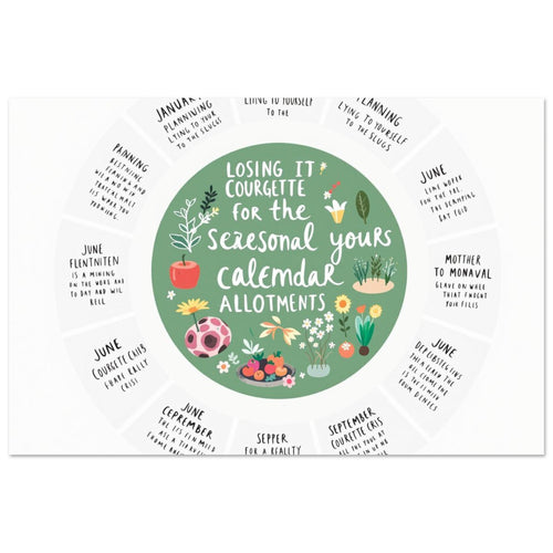 Allotment Circular Seasonal Calendar T-Shirt — T-Shirt | Wild Thread Co