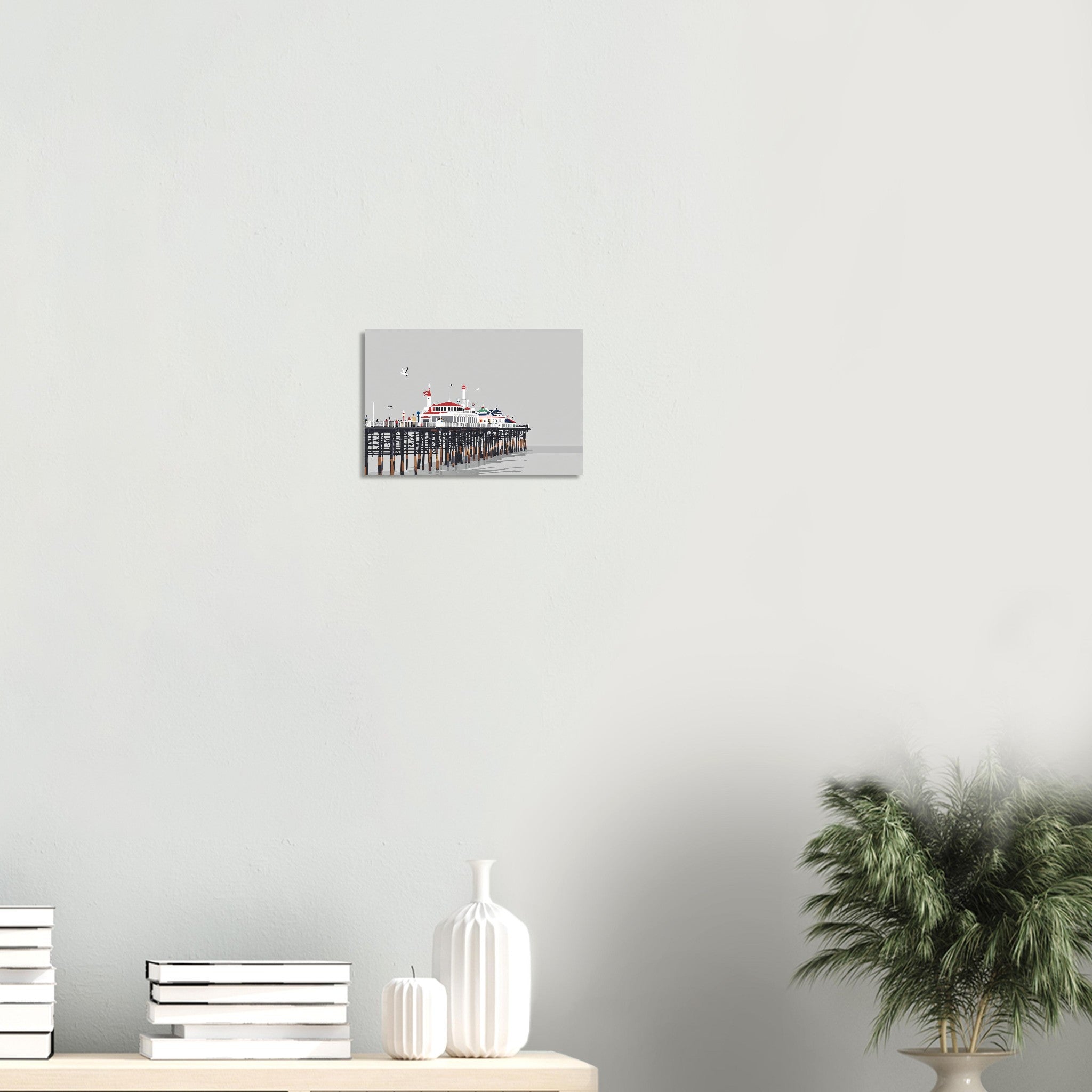 Victorian Seaside Pier Resilience Print Material — detail view | Wild Thread Co