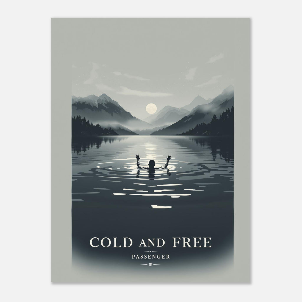 Wild Swimming Loch A1 Art Print Art Print — detail view | Wild Thread Co