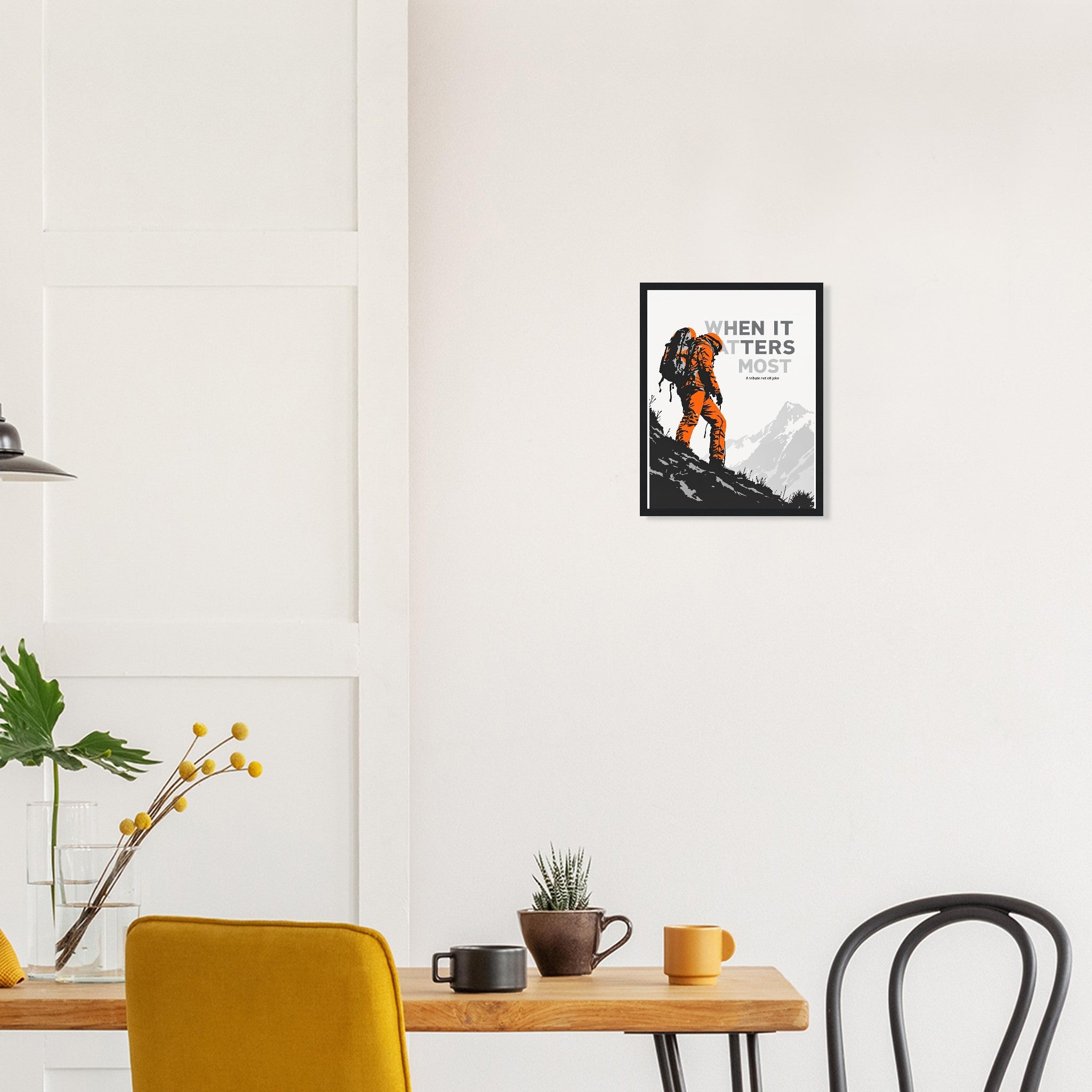 Mountain Rescue Framed Art Print — detail view | Wild Thread Co