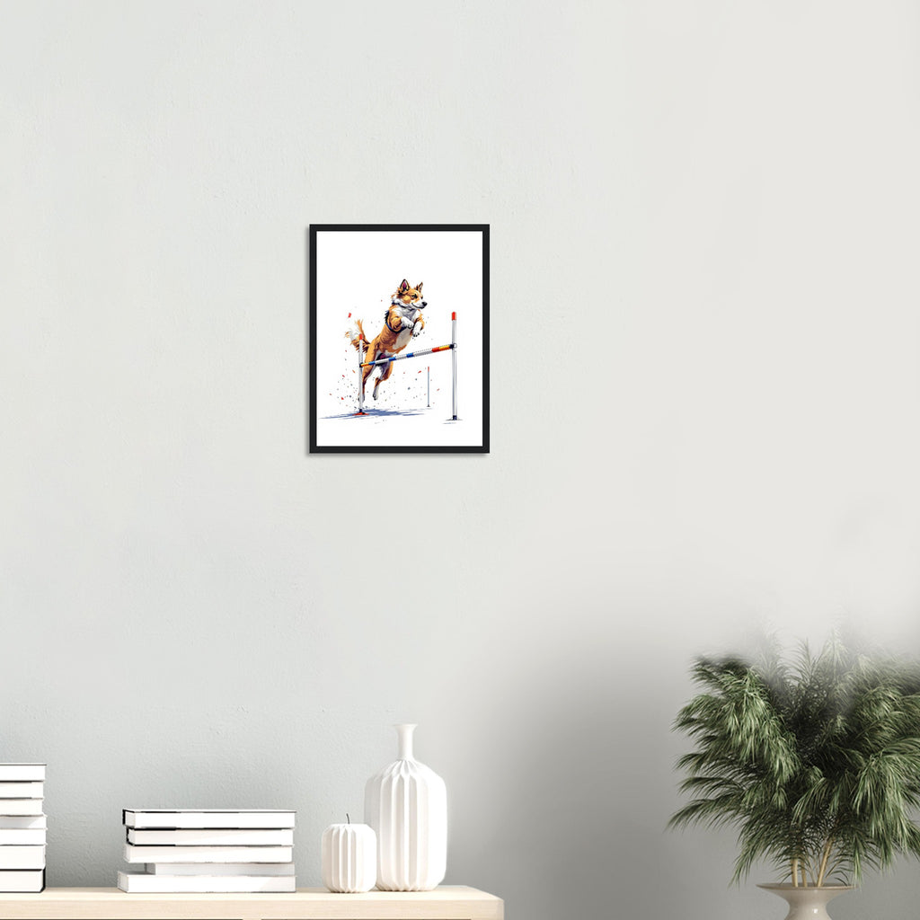 Dog Agility Framed Print — Framed Art Print | Wild Thread Co
