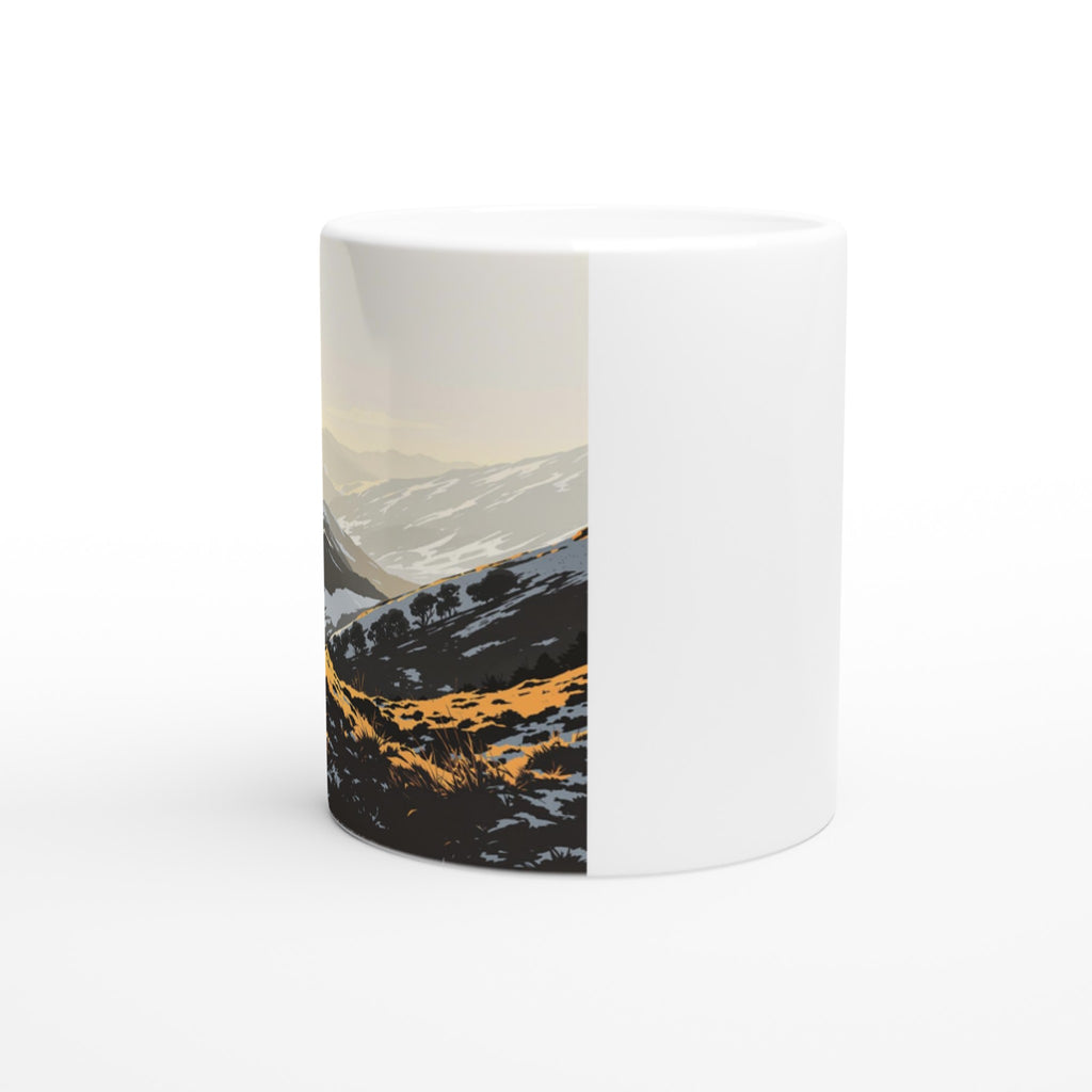 Welsh Hills Walker Mug — detail view | Wild Thread Co