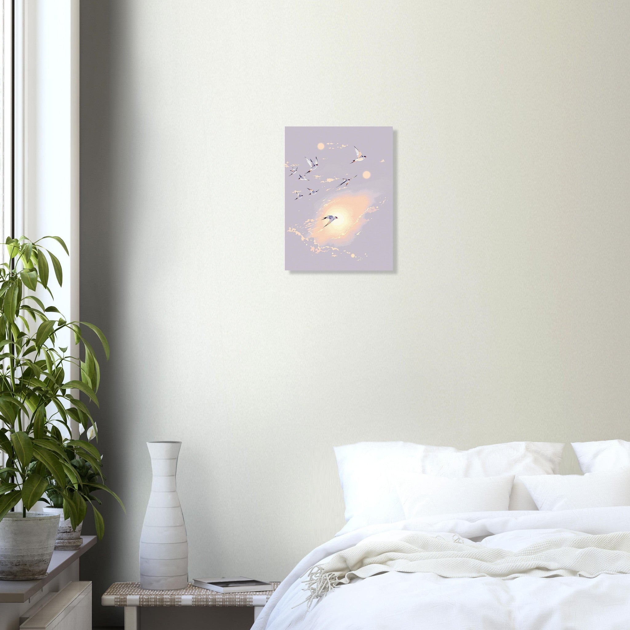 Swift Summer Evening Sky Art Print Art Print — detail view | Wild Thread Co
