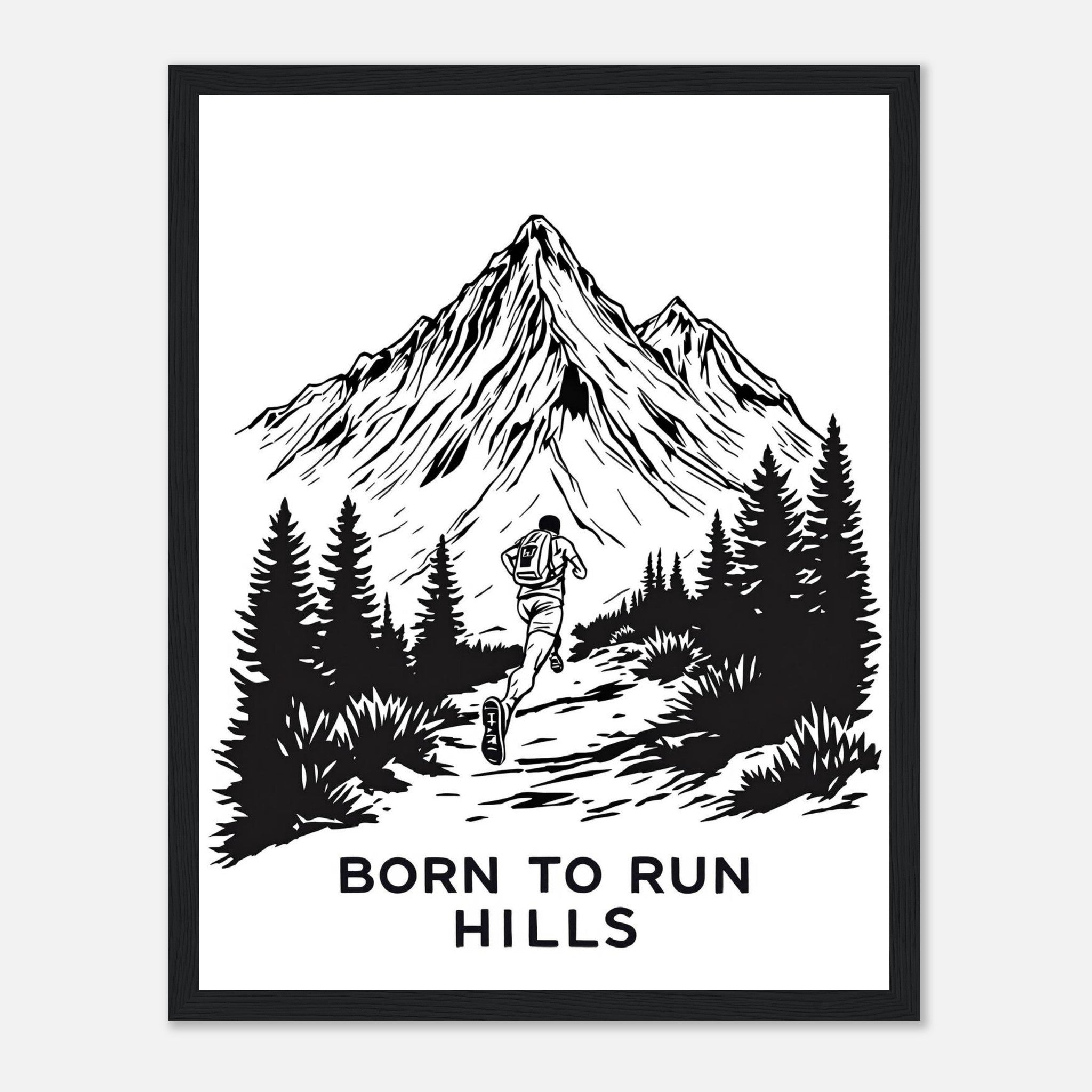 Gorpcore Trail Running Print Material — detail view | Wild Thread Co