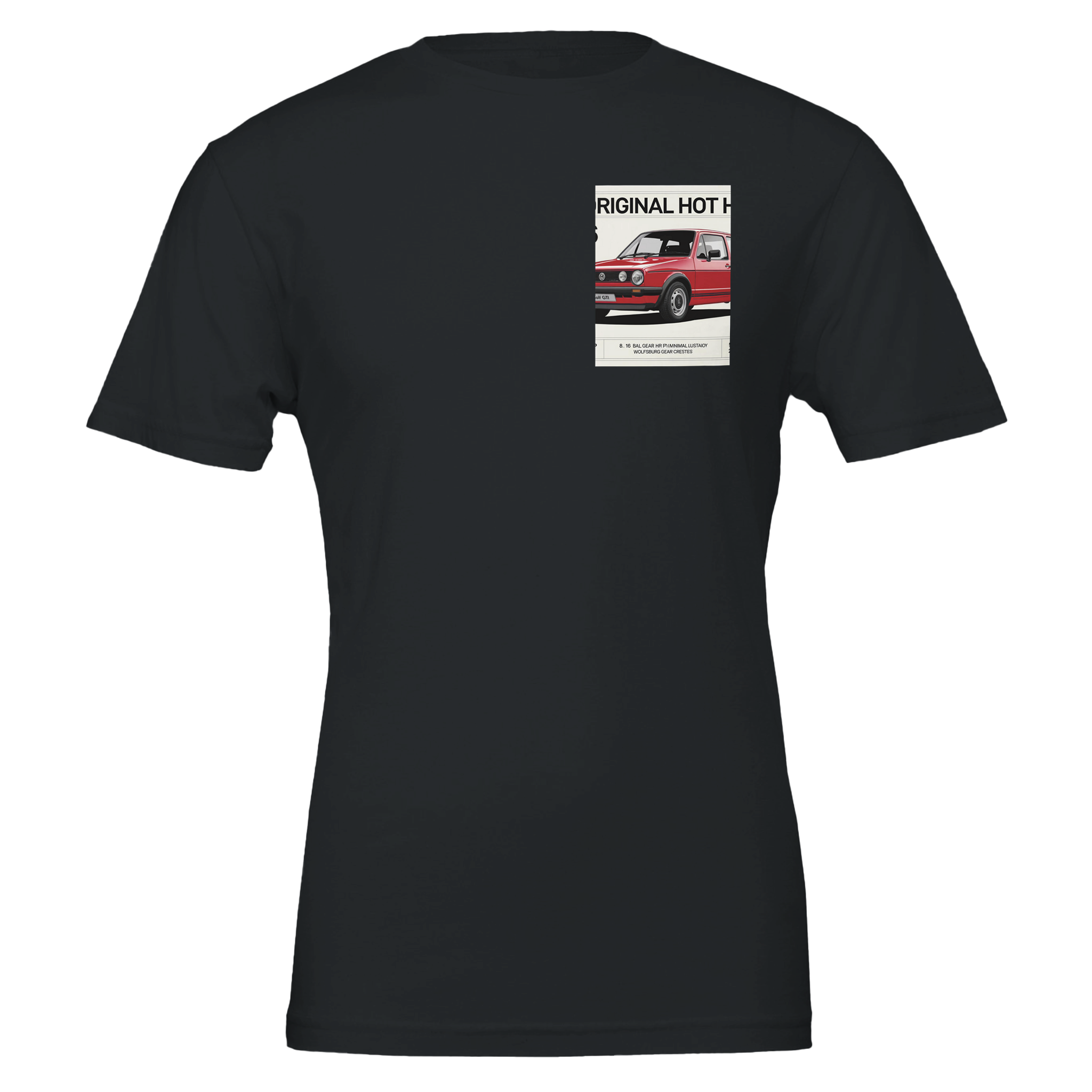 Vw Golf Gti Mk1 Hot Hatch Spec — T-Shirt | Wild Thread Co UK