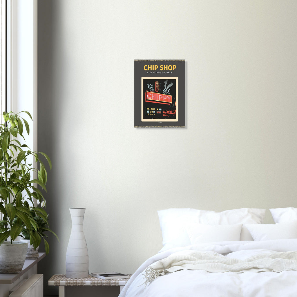 Chip Shop Vintage Travel Poster — Art Print | Wild Thread Co