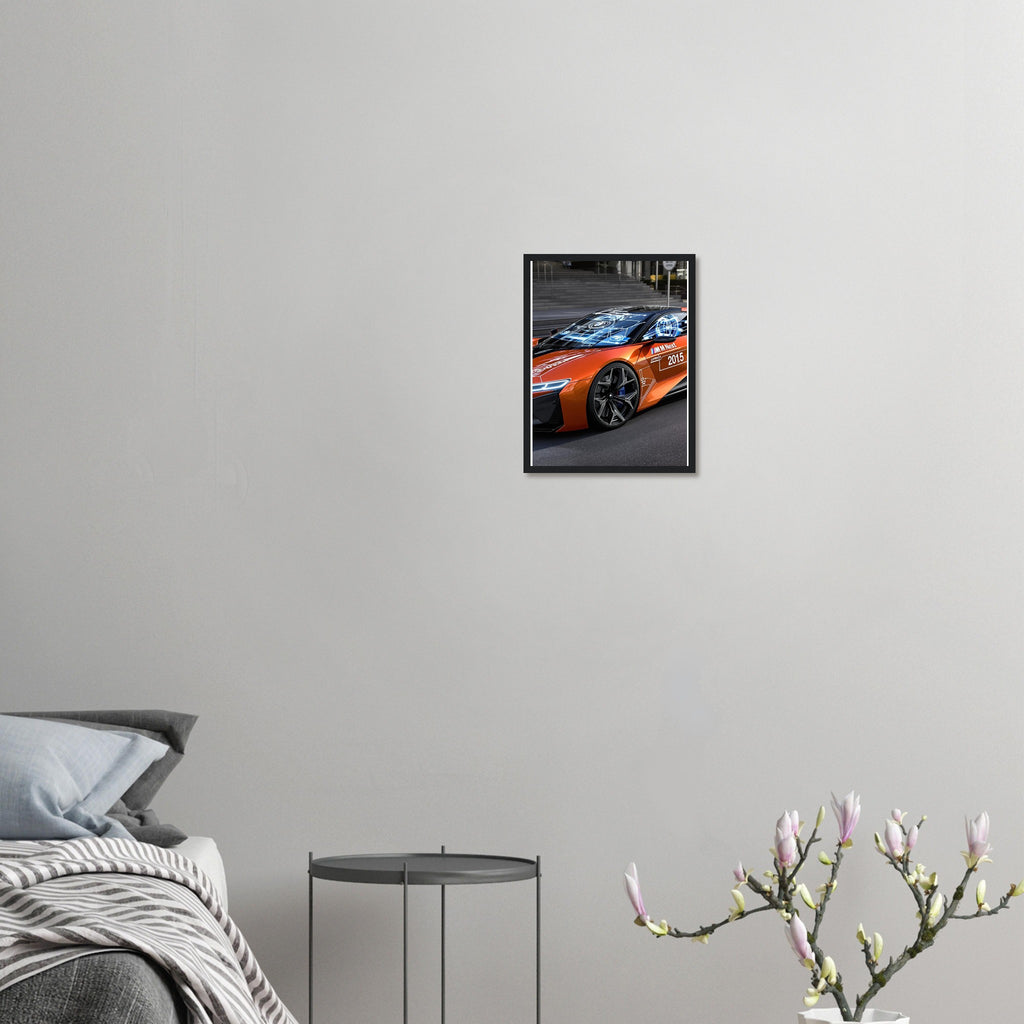 BMW M Vision Next Framed Art Print — detail view | Wild Thread Co