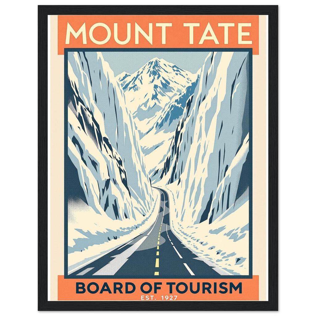 Mount Tate Vintage Travel Poster — Framed Art Print | Wild Thread Co UK