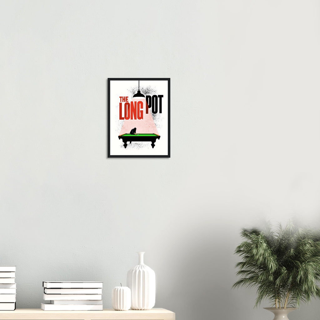 Snooker Hall Film Noir Framed Art Print — detail view | Wild Thread Co