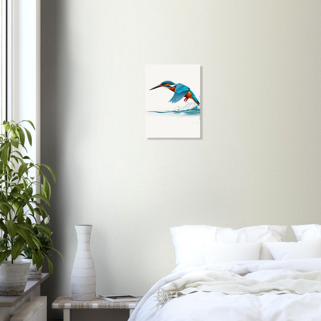 kingfisher dive Art Print Poster Wall Art UK — Art Print | Wild Thread Co