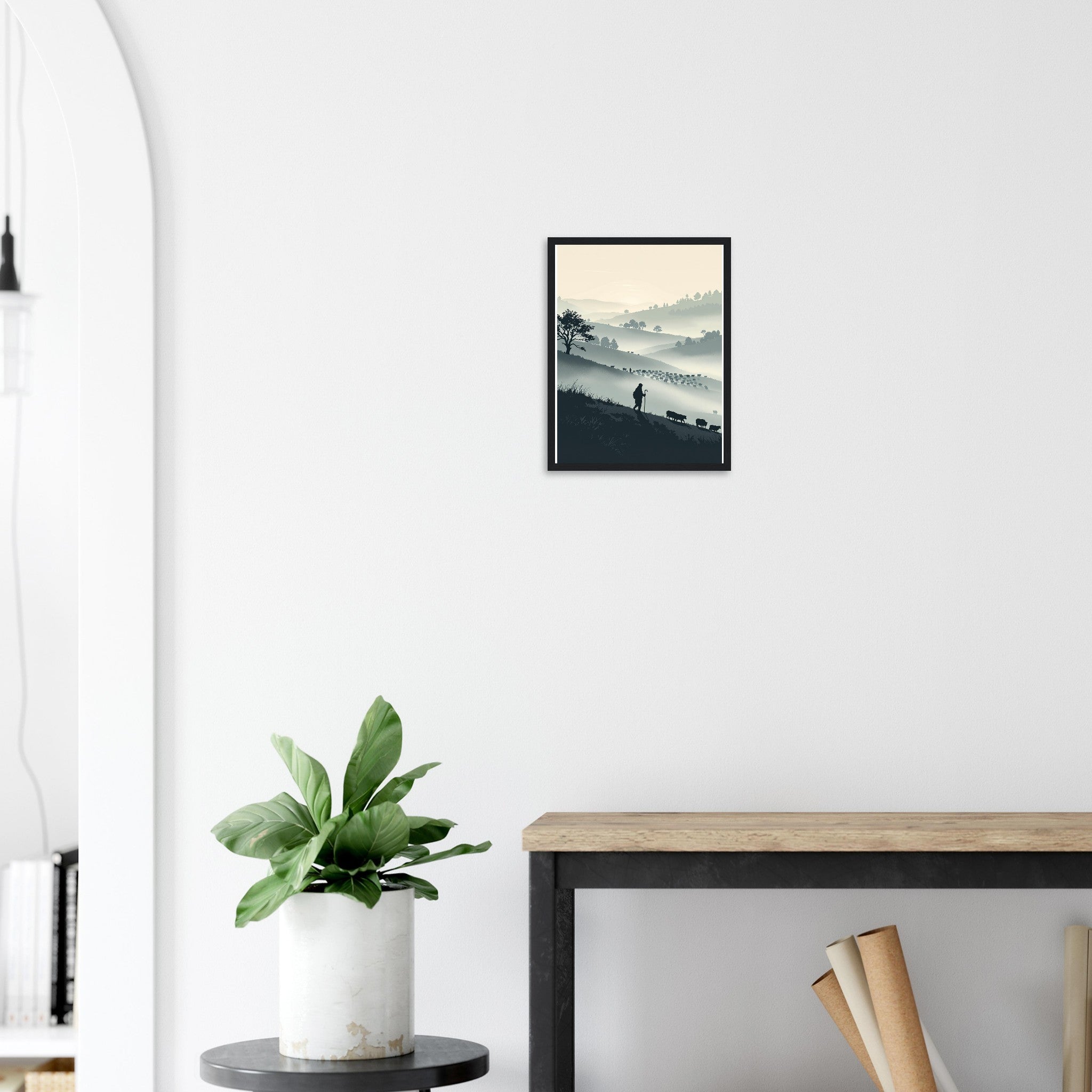 Shepherd Hillside Framed Print — Framed Art Print | Wild Thread Co