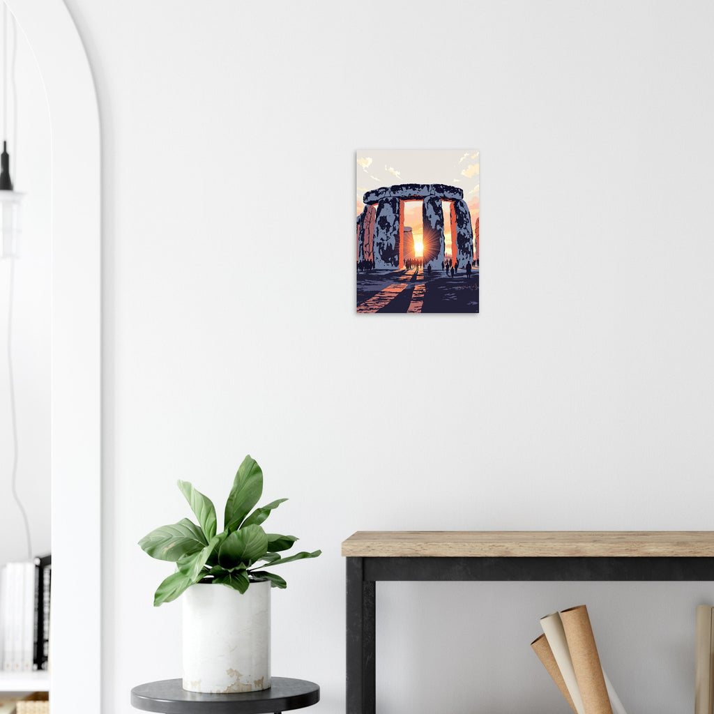 Stonehenge Winter Solstice Dawn Art Print Art Print — detail view | Wild Thread Co