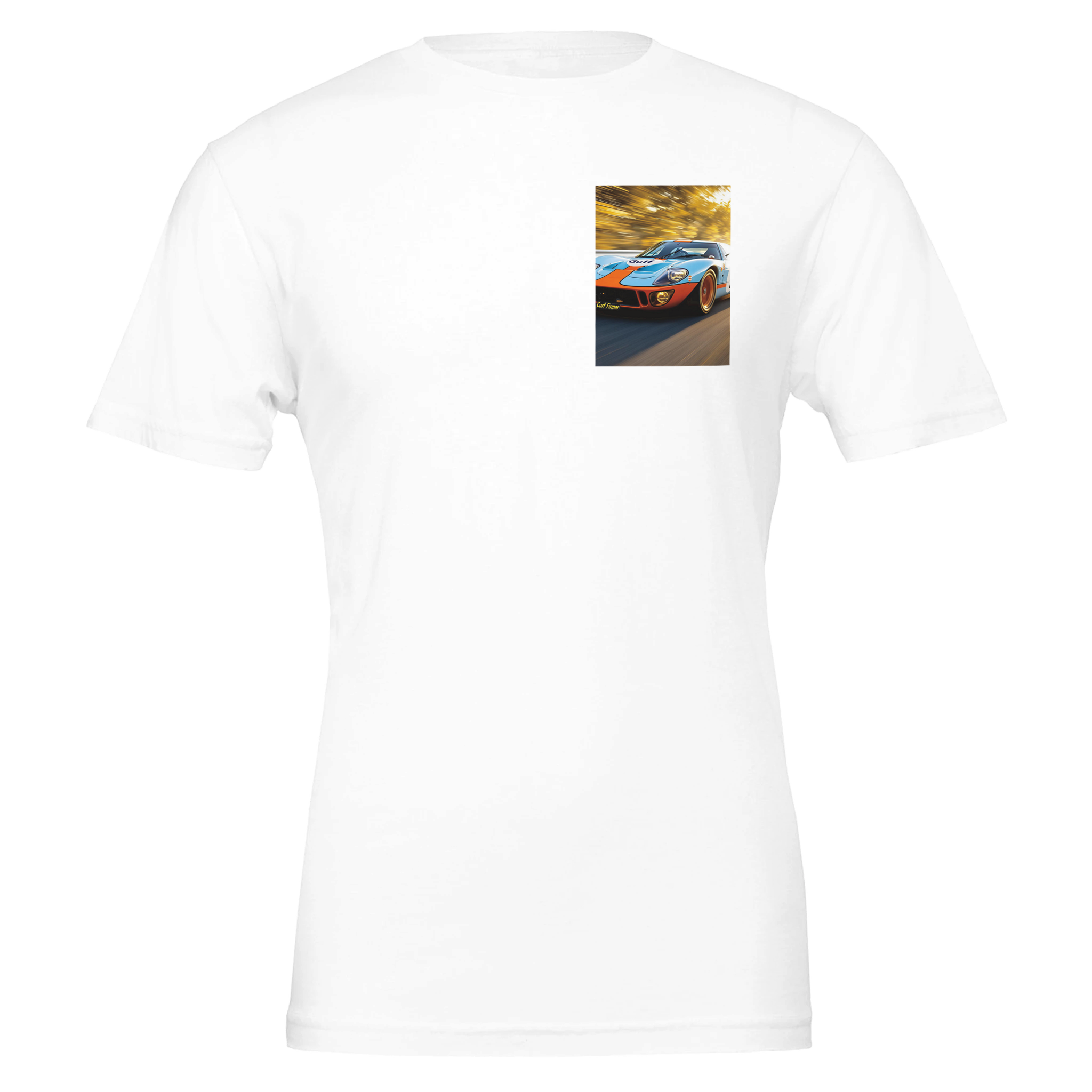 Ford Gt40 Le Mans UK Gift T-Shirt — detail view | Wild Thread Co
