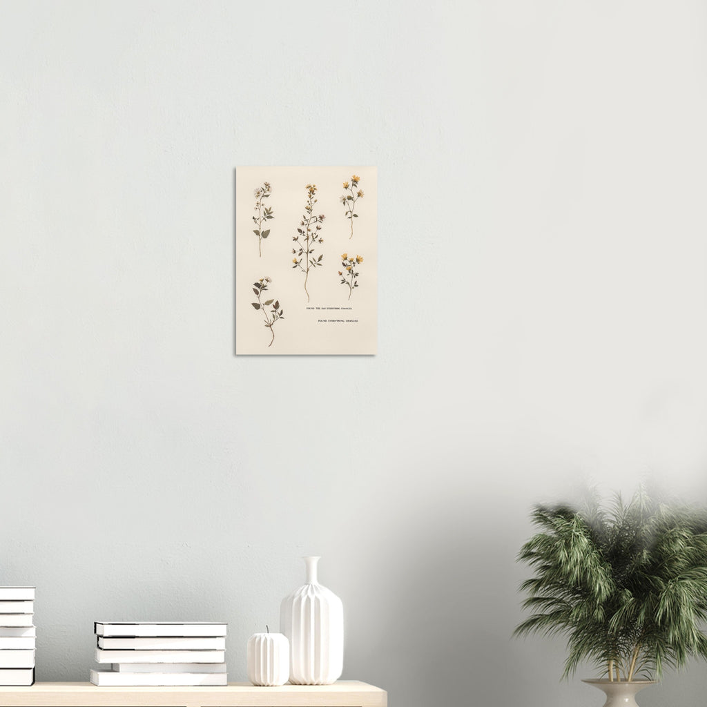 Victorian Pressed Wildflower Botanical Gift A1 UK Art Print Art Print — detail view | Wild Thread Co