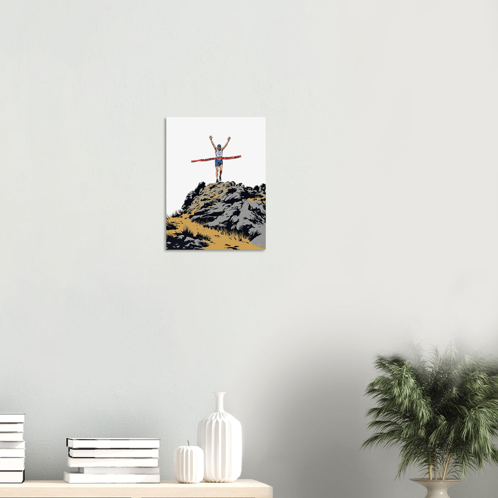 Fell Race Summit Finish Art Print Art Print — detail view | Wild Thread Co