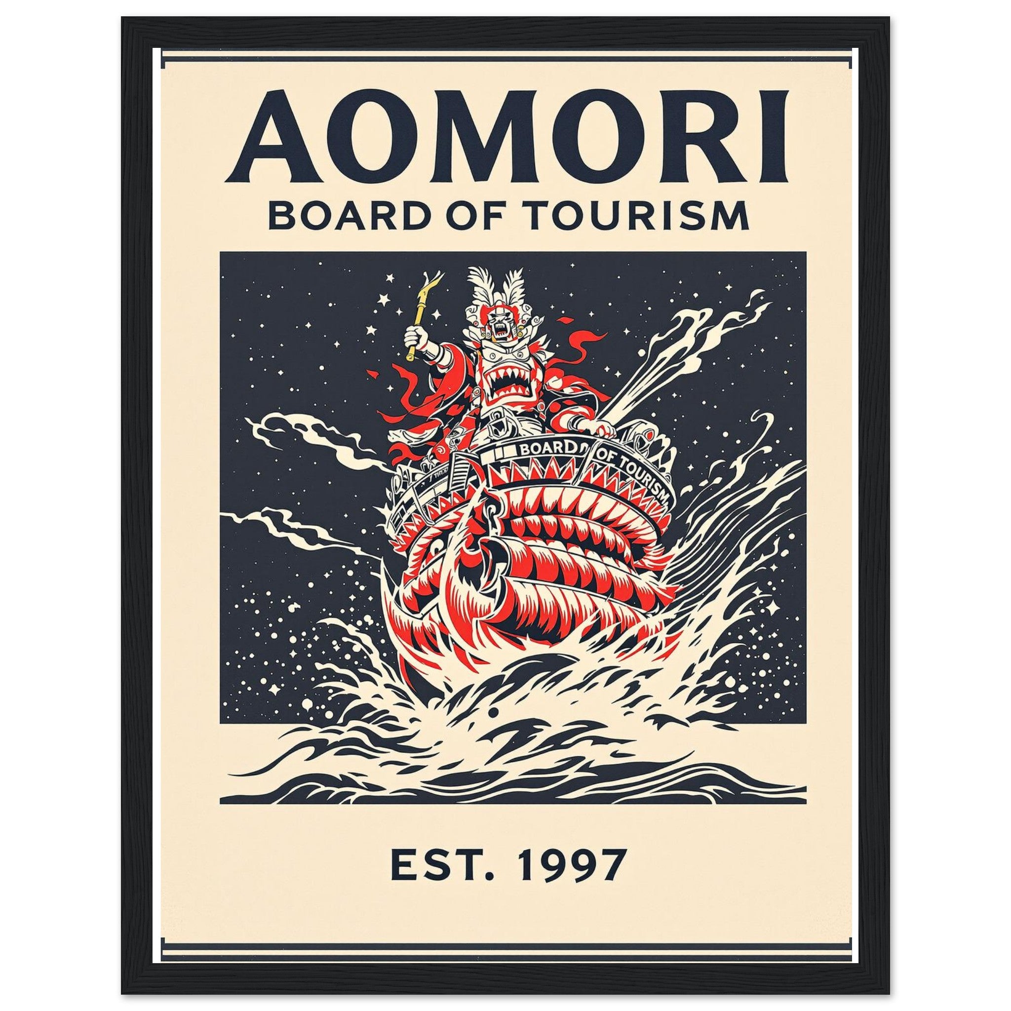Aomori Vintage Travel Poster — Framed Art Print | Wild Thread Co UK