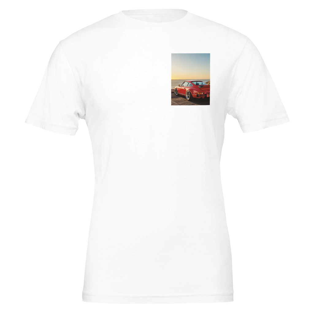 Porsche 911 Classic UK Gift T-Shirt — detail view | Wild Thread Co