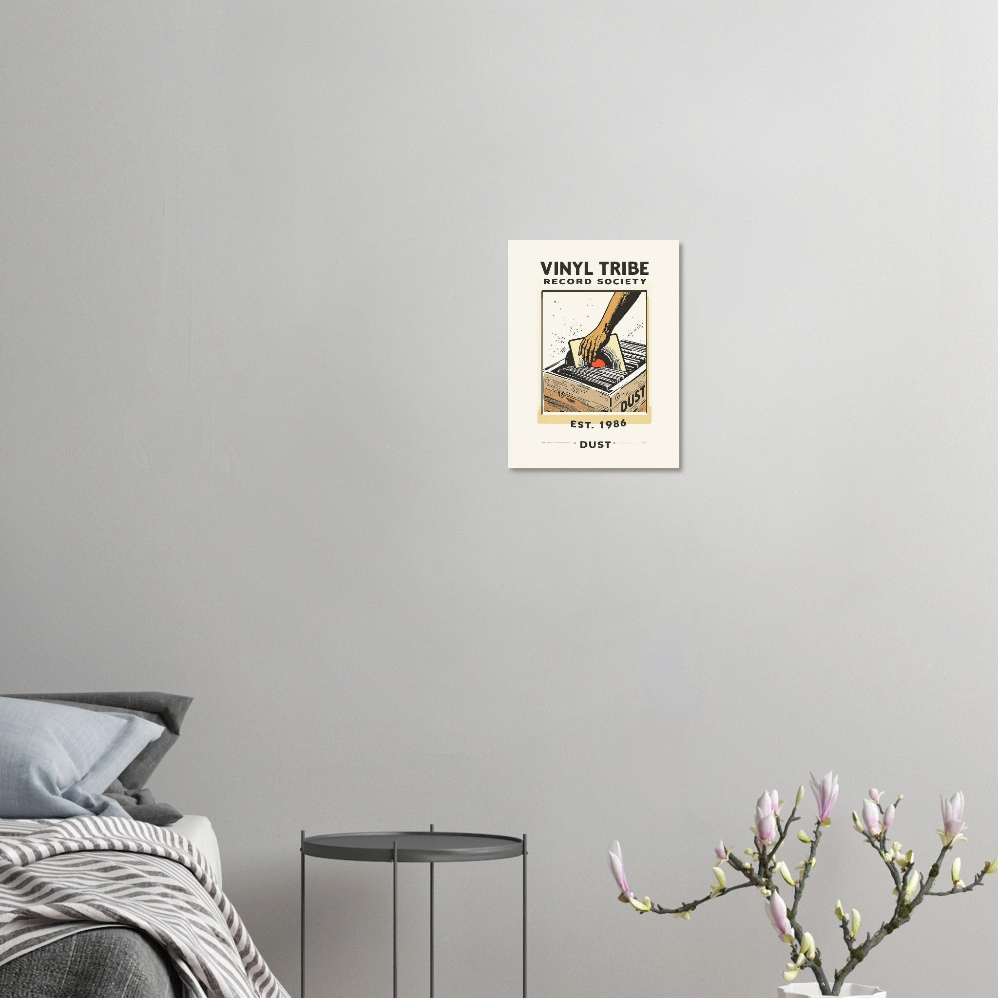 Vinyl Tribe Vintage Travel Poster Art Print — detail view | Wild Thread Co