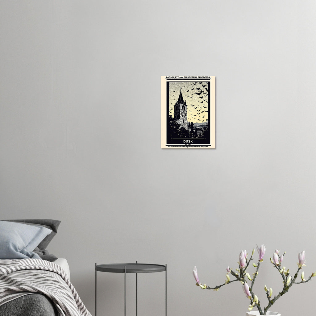 Bat Society Vintage Travel Poster — Art Print | Wild Thread Co