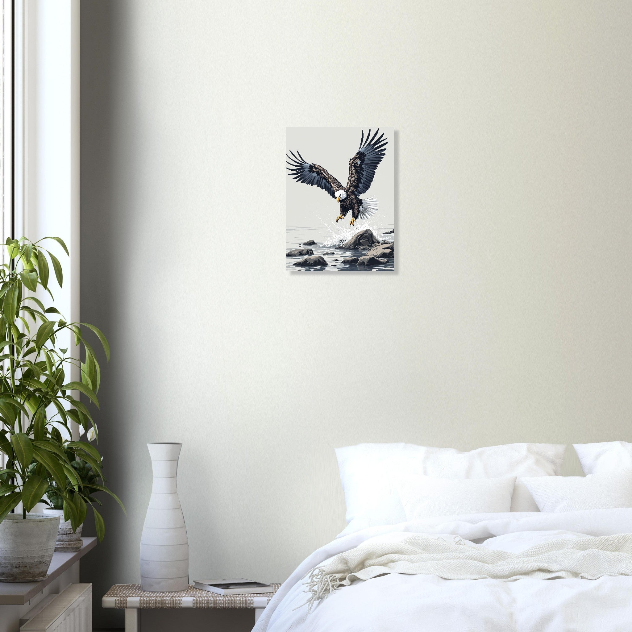 White-Tailed Eagle Scotland A1 Sea Eagle Gift Art UK Art Print Poster Wall Art U Art Print — detail view | Wild Thread Co