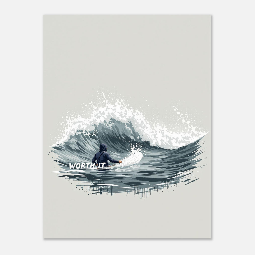 Cold Water Surf Art Print Poster Wall Art UK — Art Print | Wild Thread Co