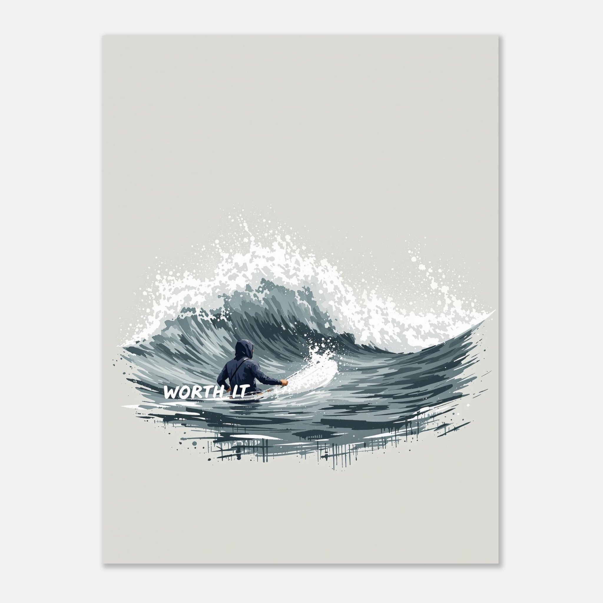 Cold Water Surf Art Print Poster Wall Art UK — Art Print | Wild Thread Co