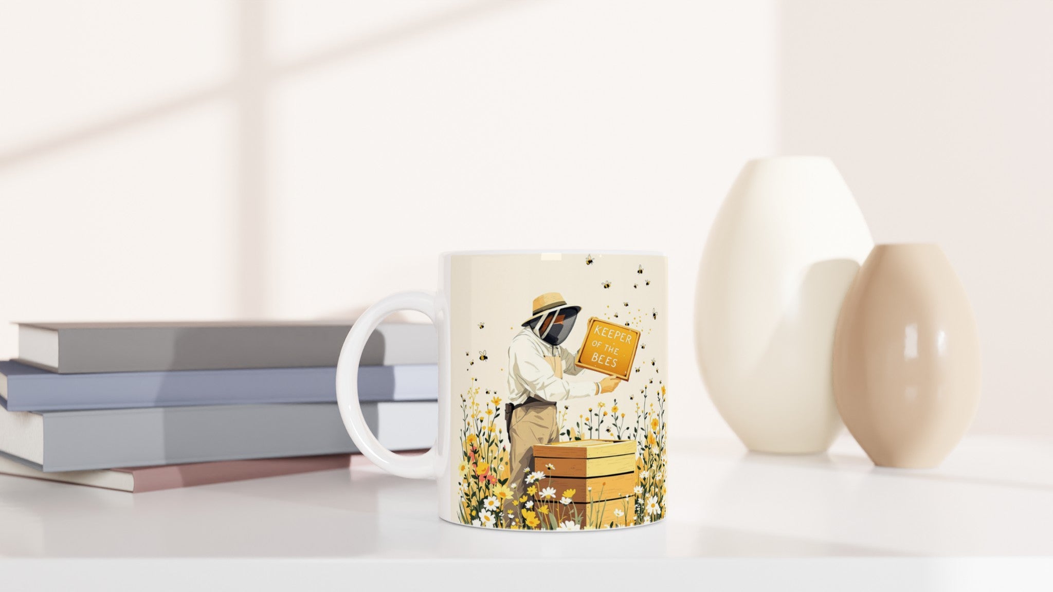 Beekeeper Meadow Hive Mug Coffee Tea Ceramic 11oz — Mug | Wild Thread Co