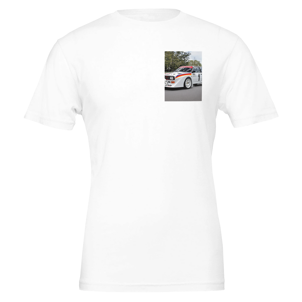 Audi Sport Quattro T-Shirt — detail view | Wild Thread Co
