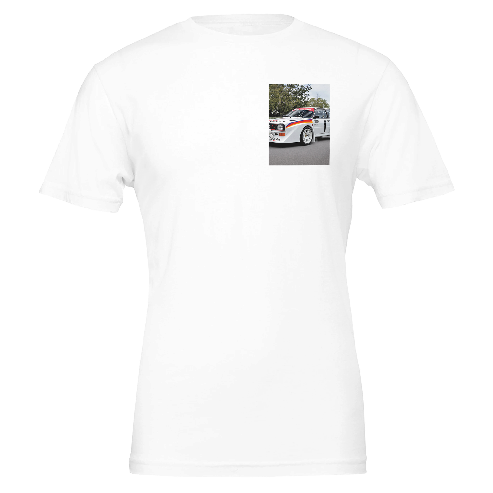 Audi Sport Quattro T-Shirt — detail view | Wild Thread Co