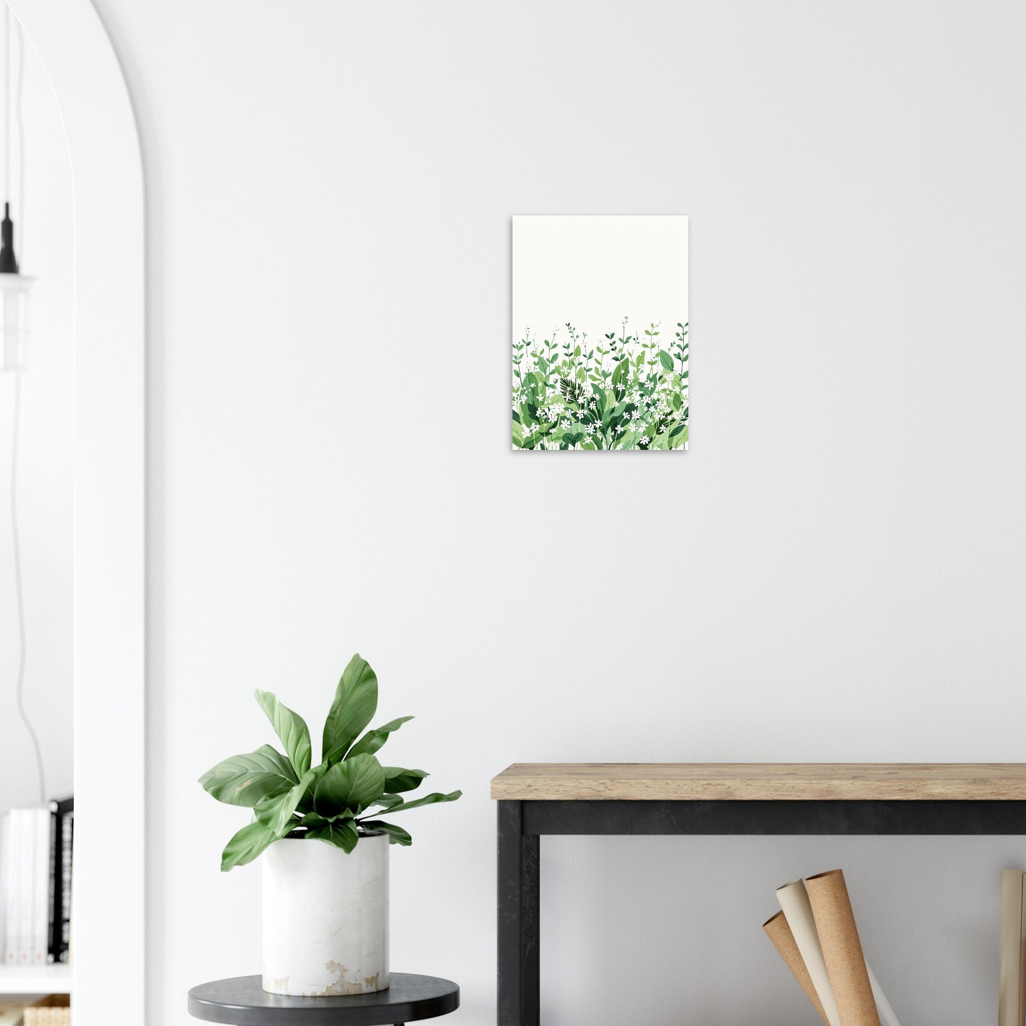 Wild Garlic Spring Woodland Art Print Print Material — detail view | Wild Thread Co
