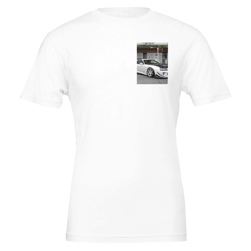 Supra Mk4 Tuner UK Gift T-Shirt — detail view | Wild Thread Co