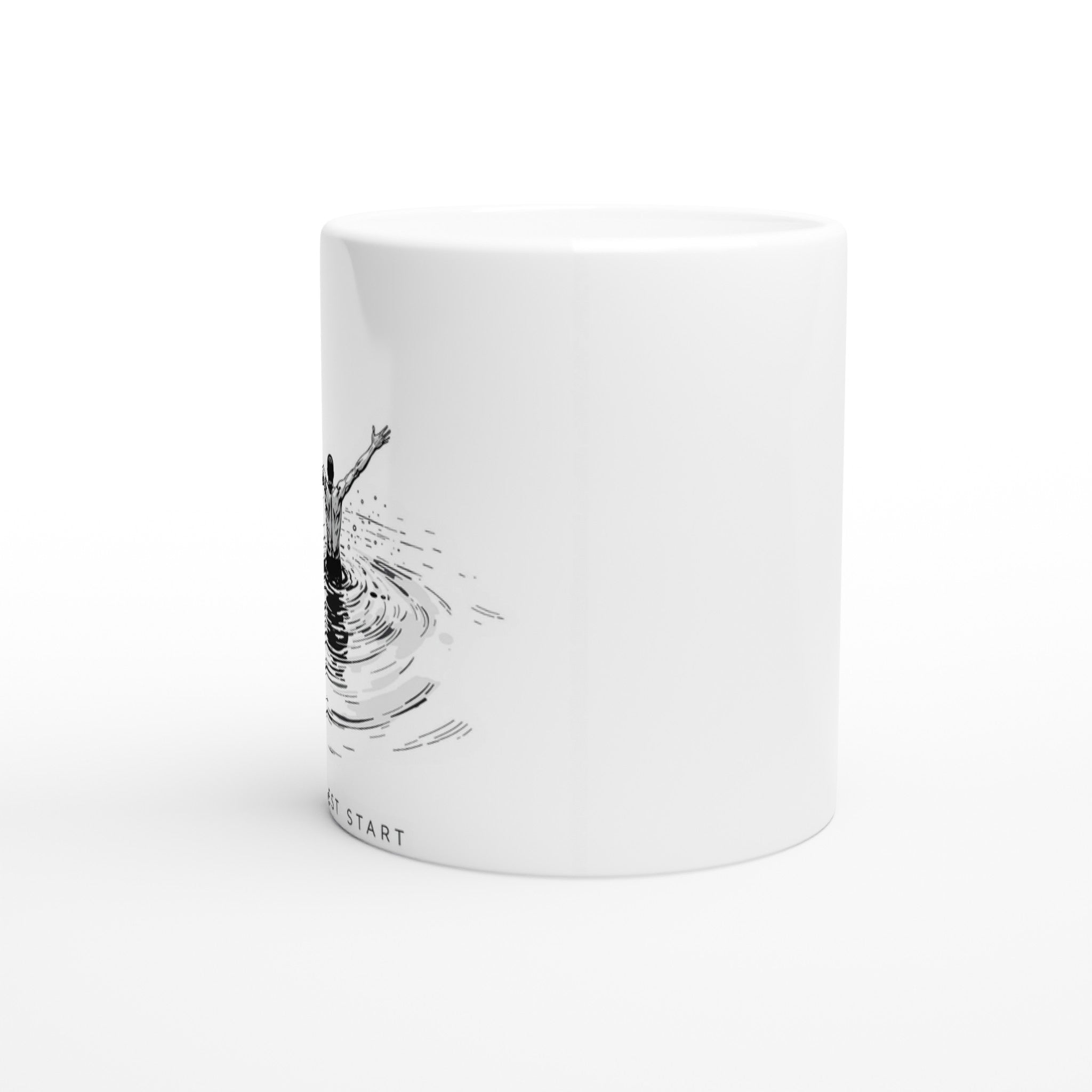 New Year January Cold Sea Mug — detail view | Wild Thread Co