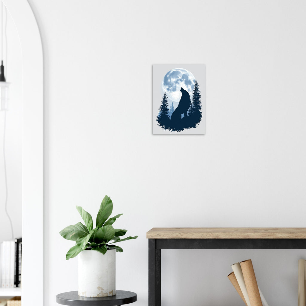 dog howling moon Art Print Art Print — detail view | Wild Thread Co