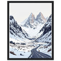 Glencoe Winter Snow Epic Framed Print Wall Art Ready to Hang UK Framed Art Print — detail view | Wild Thread Co
