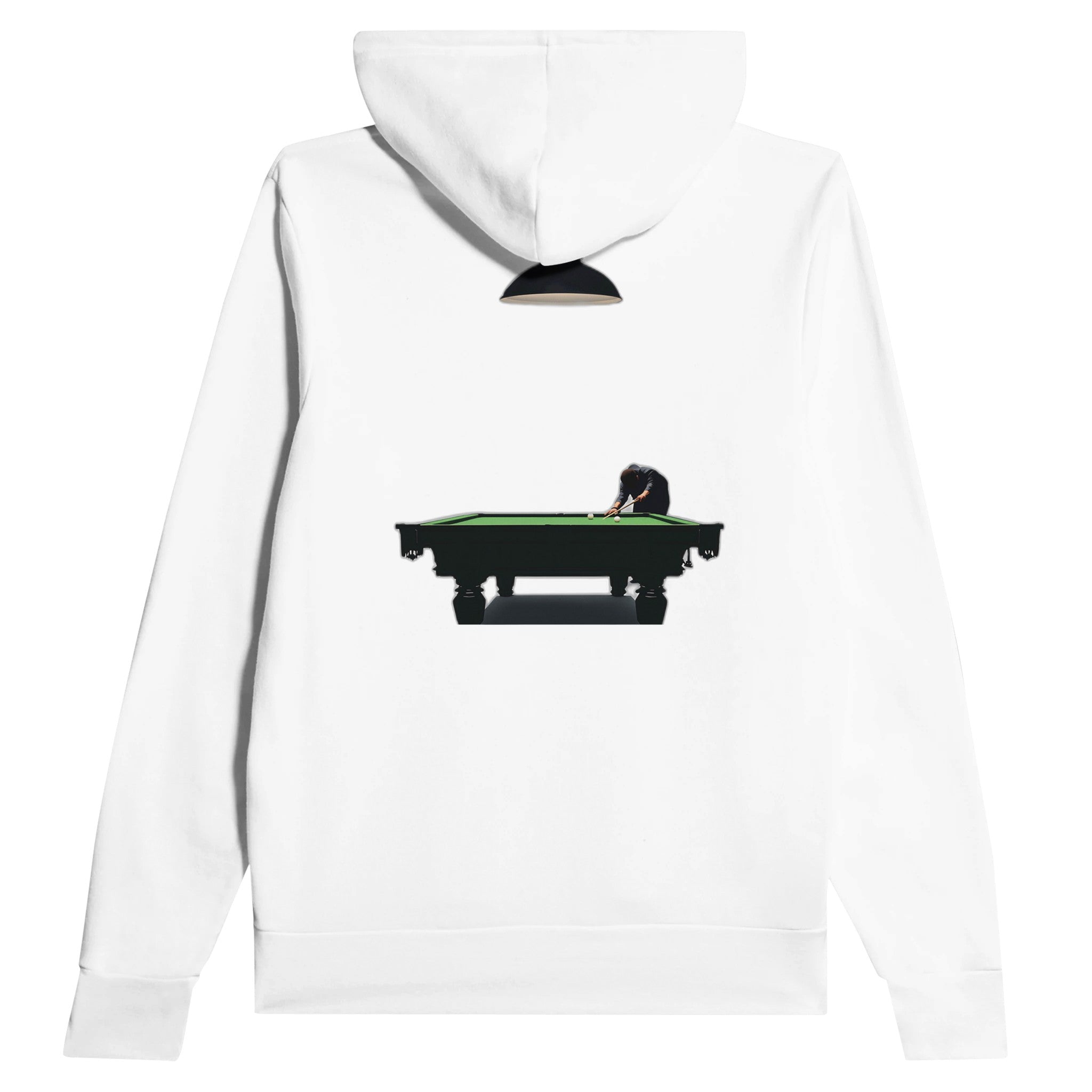 Retro Snooker Hustle Hoodie — detail view | Wild Thread Co