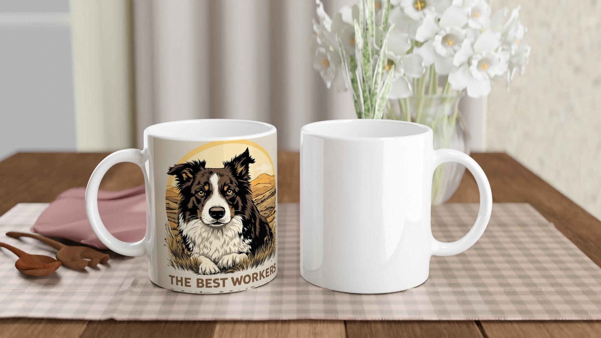 Border Collie Working Mug Coffee Tea Ceramic 11oz — Mug | Wild Thread Co
