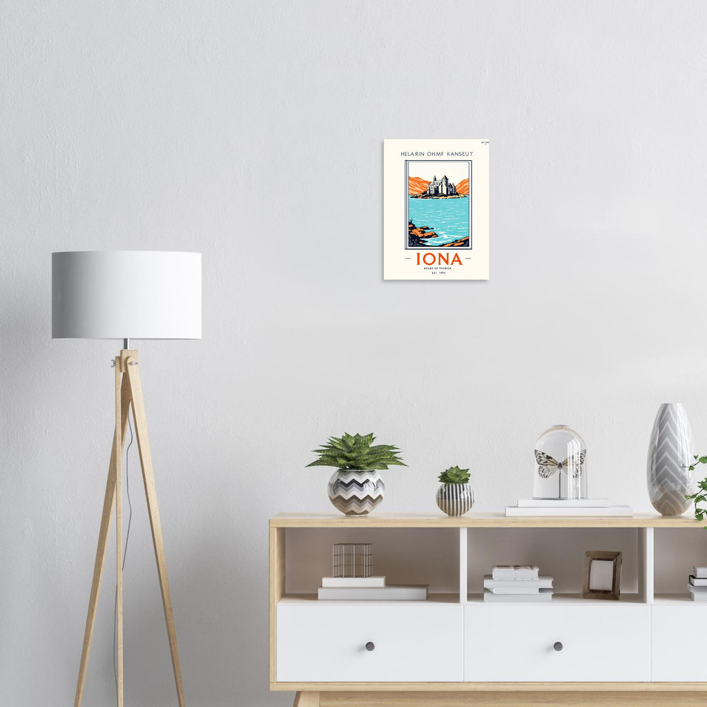 Iona Vintage Travel Poster — Art Print | Wild Thread Co UK