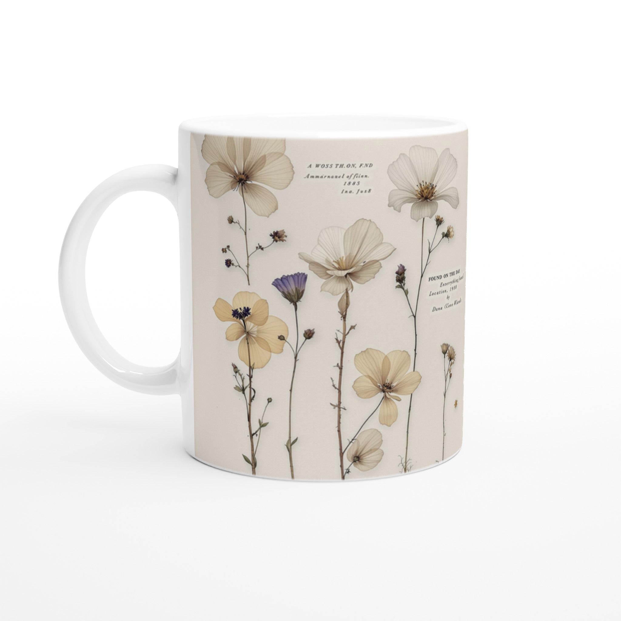 Victorian Pressed Flower Botanical — Mug | Wild Thread Co UK