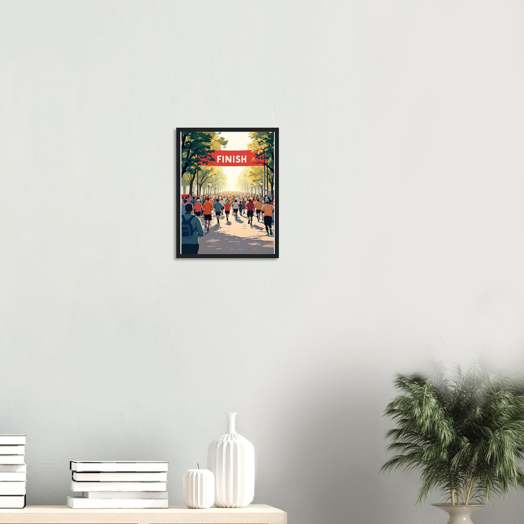 Parkrun Saturday Community 5k Framed Art Print — detail view | Wild Thread Co