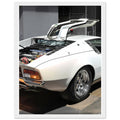 De Tomaso Mangusta Framed Art Print — detail view | Wild Thread Co