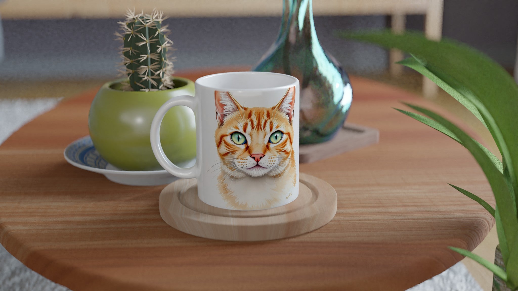 Ginger Tabby Portrait Mug Coffee Tea Ceramic 11oz — Mug | Wild Thread Co