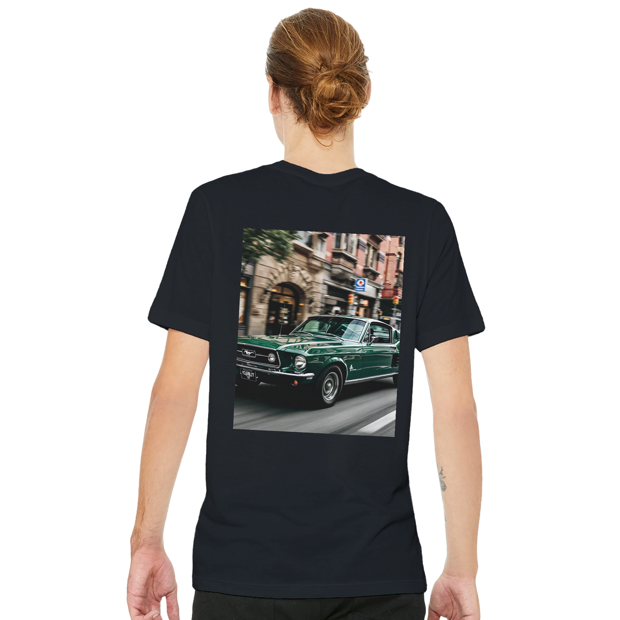 Ford Mustang 67 Fastback T-Shirt — detail view | Wild Thread Co