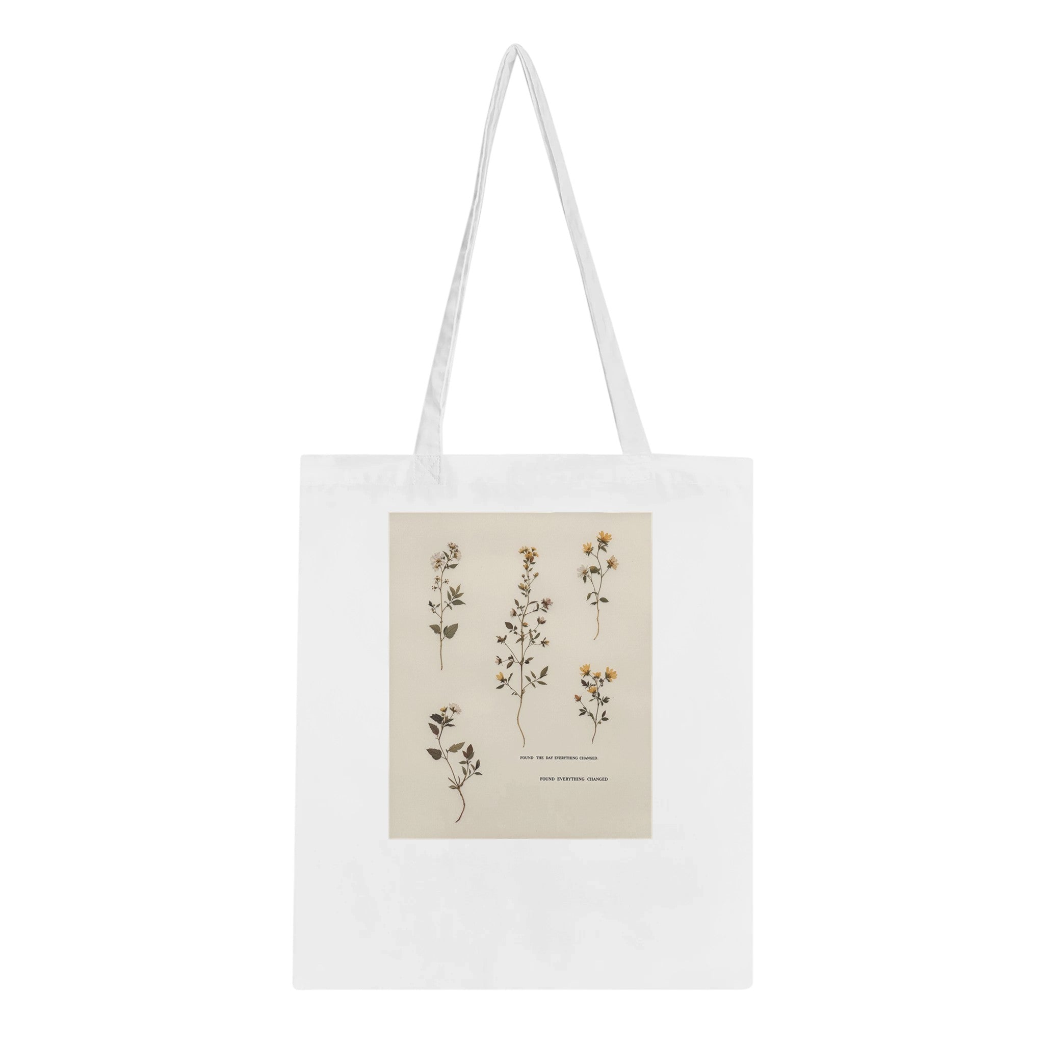 Victorian Pressed Wildflowers Tote Bag Cotton Shopper UK — Tote Bag | Wild Thread Co UK