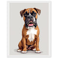 Boxer Dog Portrait Framed Print — Framed Art Print | Wild Thread Co