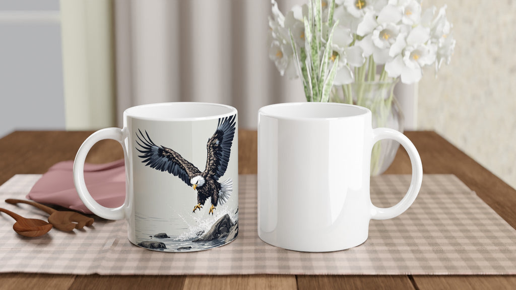 White-Tailed Sea Eagle Scotland Mug — detail view | Wild Thread Co