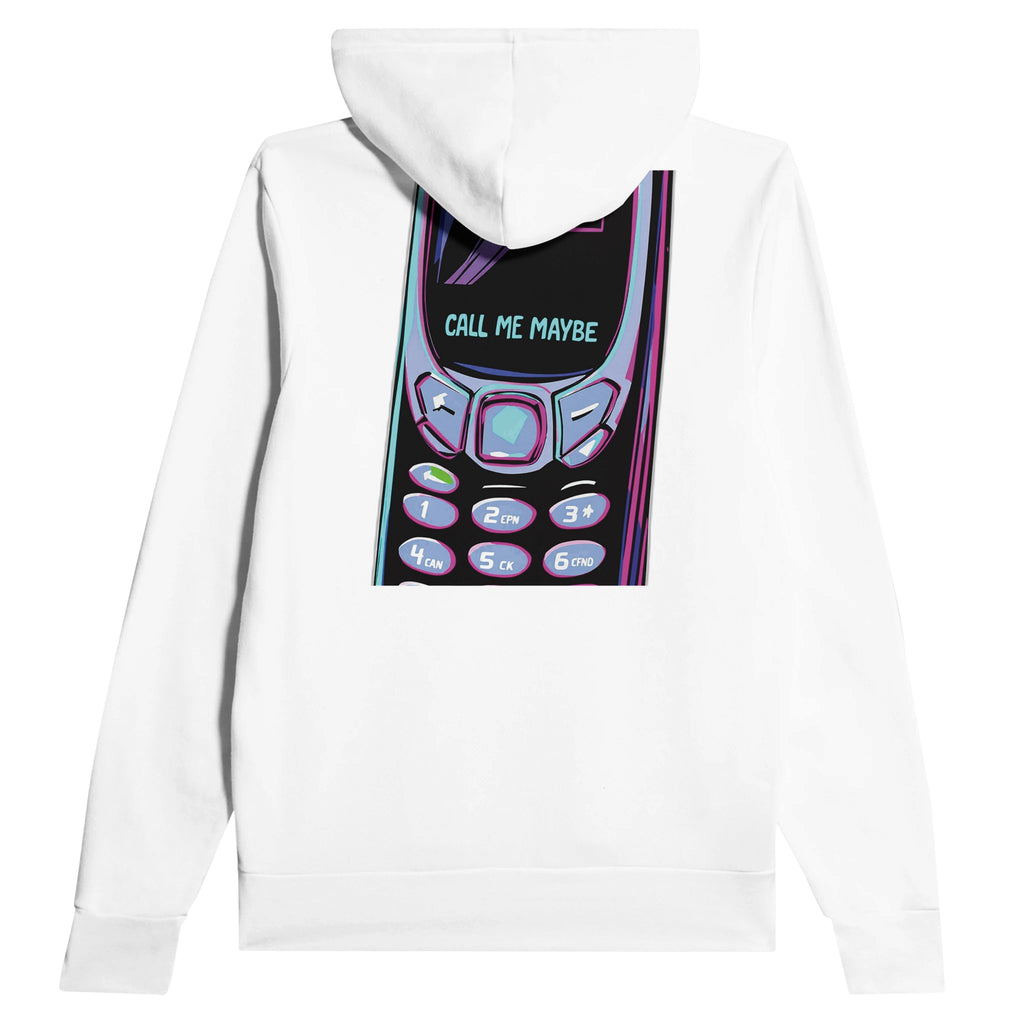 Y2k Flip Phone Nostalgia Hoodie — detail view | Wild Thread Co