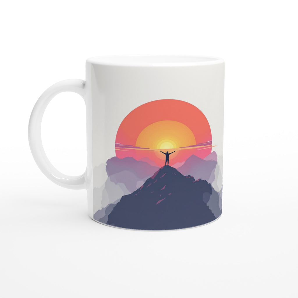 Alpenglow Sunrise Mountain First Light Mug Coffee Tea Ceramic 11oz UK Gift — Mug | Wild Thread Co UK
