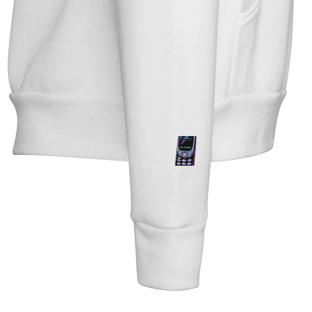 Y2k Flip Phone Nostalgia Hoodie — detail view | Wild Thread Co