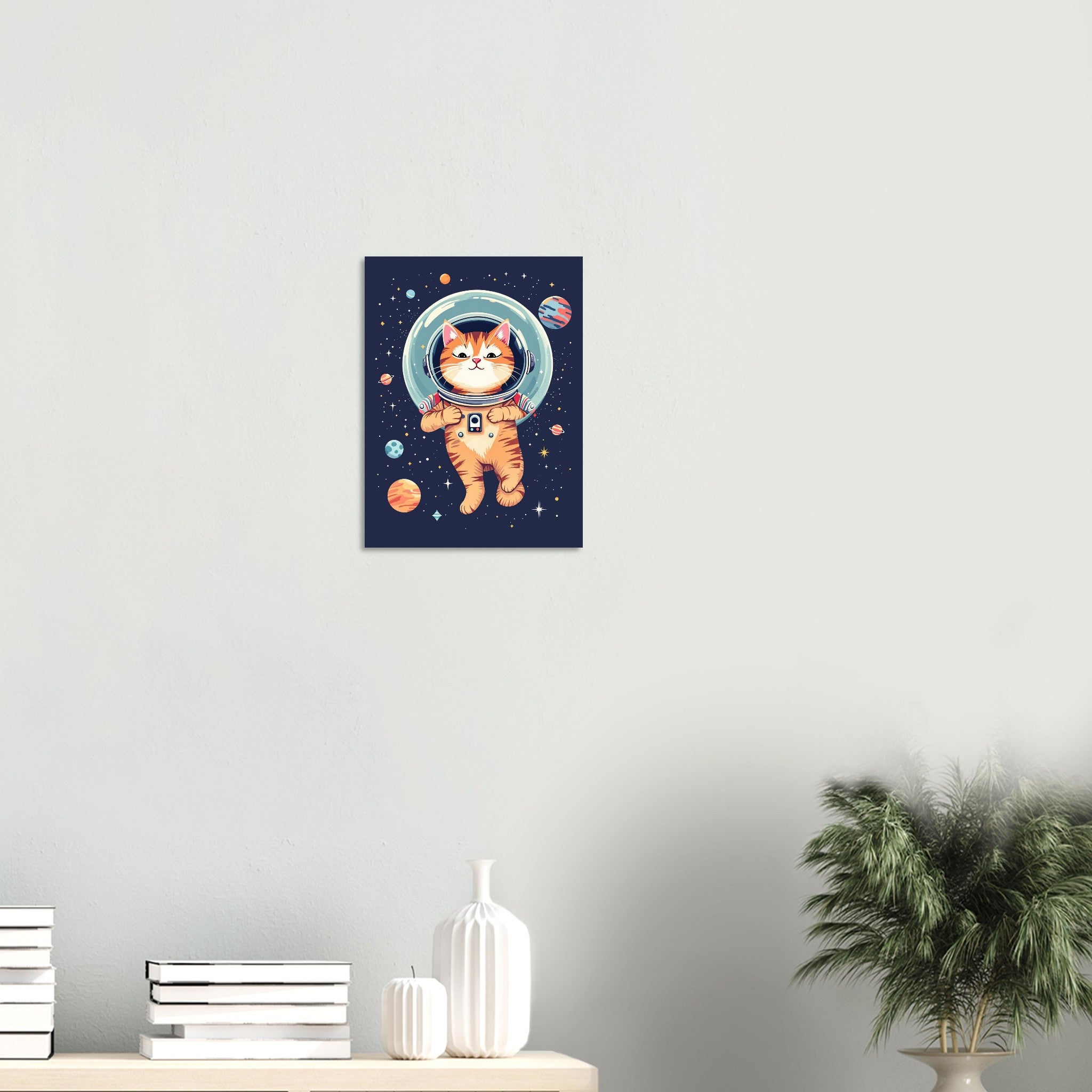 Cat Astronaut Art Print Poster Wall Art UK — Art Print | Wild Thread Co