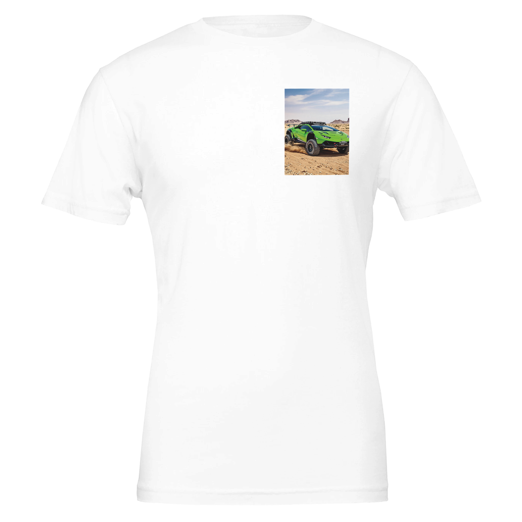 Lamborghini Huracan Sterrato T-Shirt — detail view | Wild Thread Co